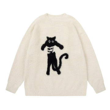 Street Abstract Caught Cat Sweater