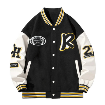 “Embroidered Baseball Jersey” Jacket