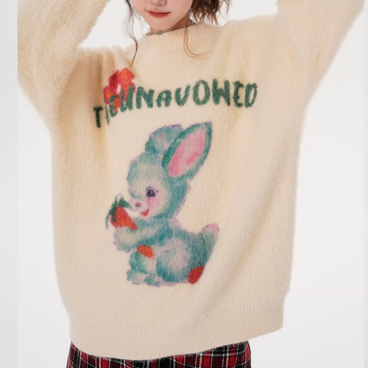 Flower Rabbit Sweater