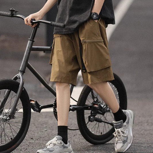 "Functional Cargo Belt" Shorts