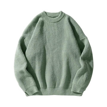 Japanese Thick Needle Pit Texture Solid Color Sweater