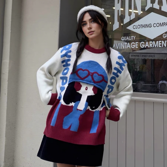 Urban Cartoon Girl Sweater