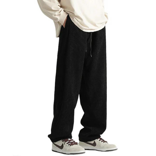 "American Corduroy Straight Solid Color" Sweatpants