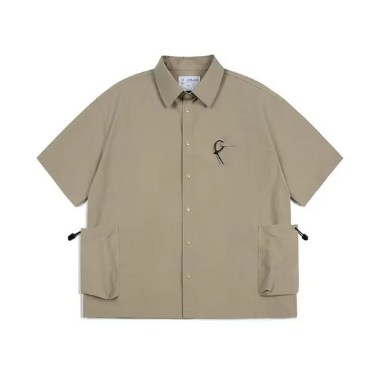 “Japanese Solid Color Lapel Cargo” Shirts