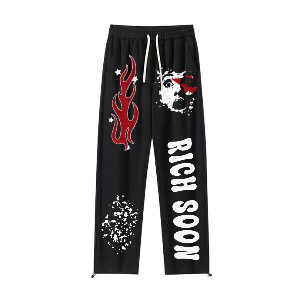 "Fire Face Letter" Sweatpants