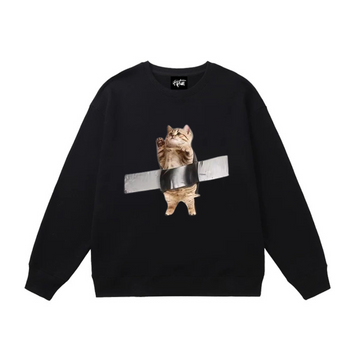 "Tape Lovely Cat" Sweatshirt