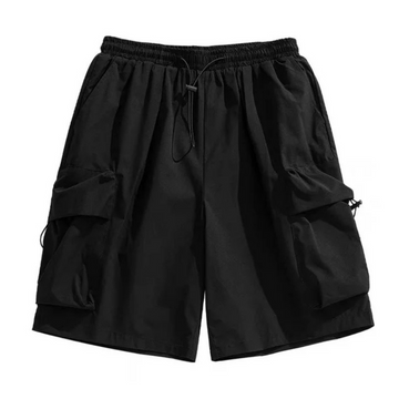 "Outdoor Solid Color Cargo" Shorts