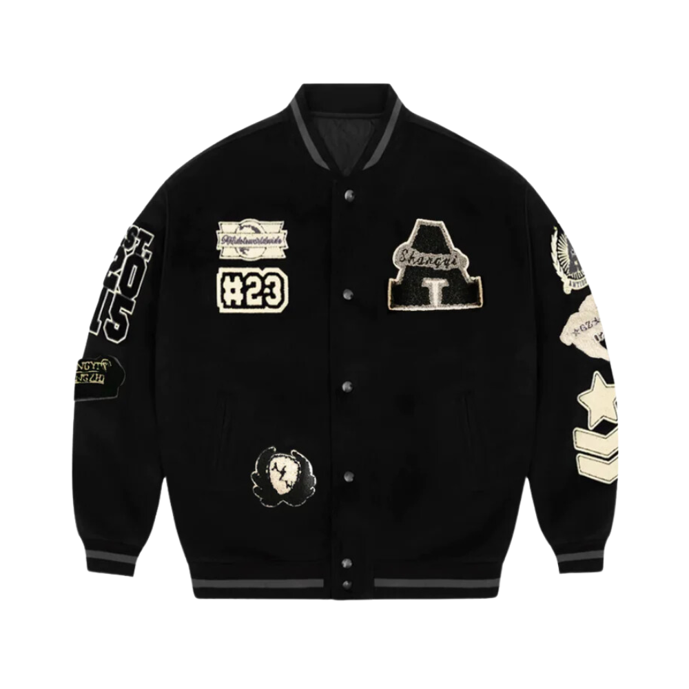 “Black Wool Embroidered” Jacket