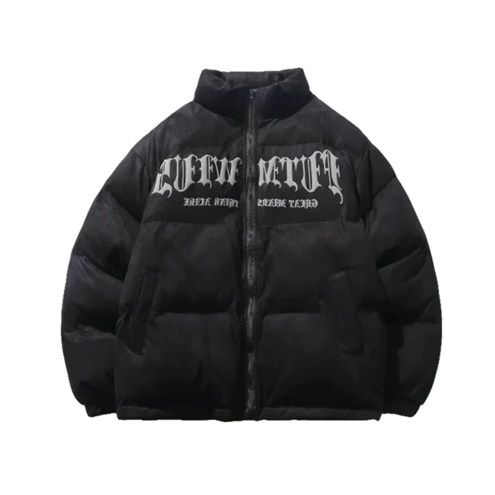 American suede foam print Puffer Coat