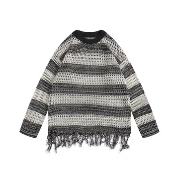 “ Striped fringe” Sweater