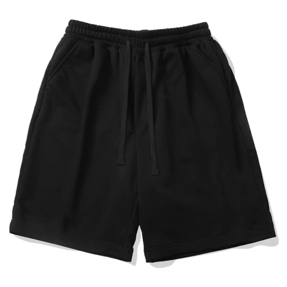 "Solid Color Drawstring" Shorts