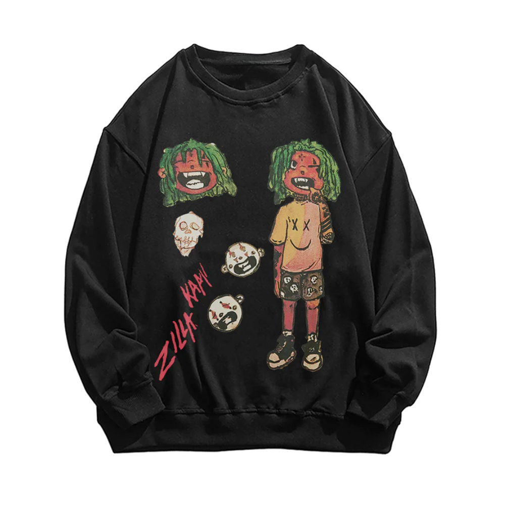 “Evil Boy Print” Sweatshirt