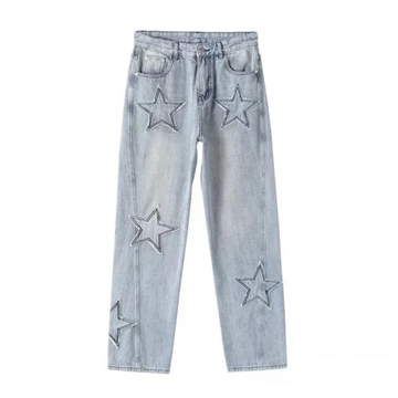 "Urban Star Patchwork Straight Leg" Jeans