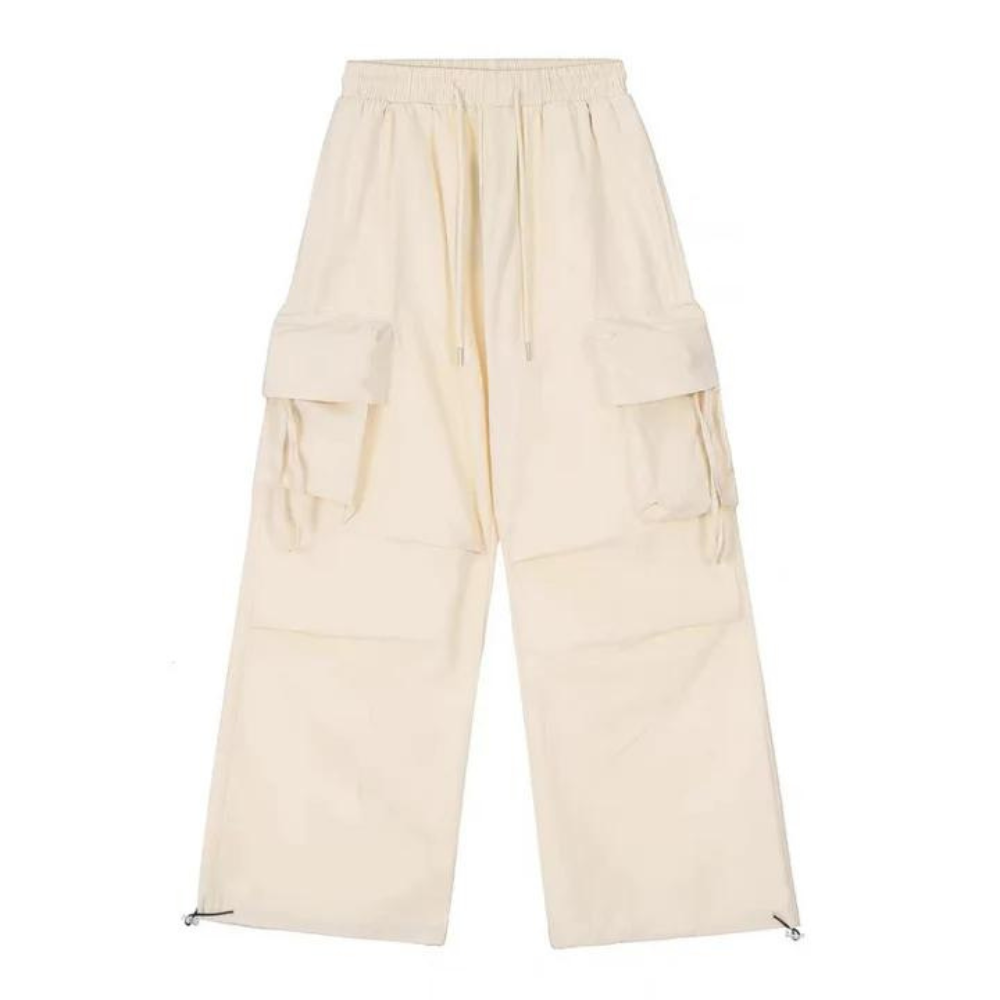 "Hip Hop Loose Drawstring Cargo" Sweatpants