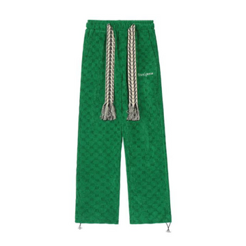 "Retro solid color drawstring" Sweatpants