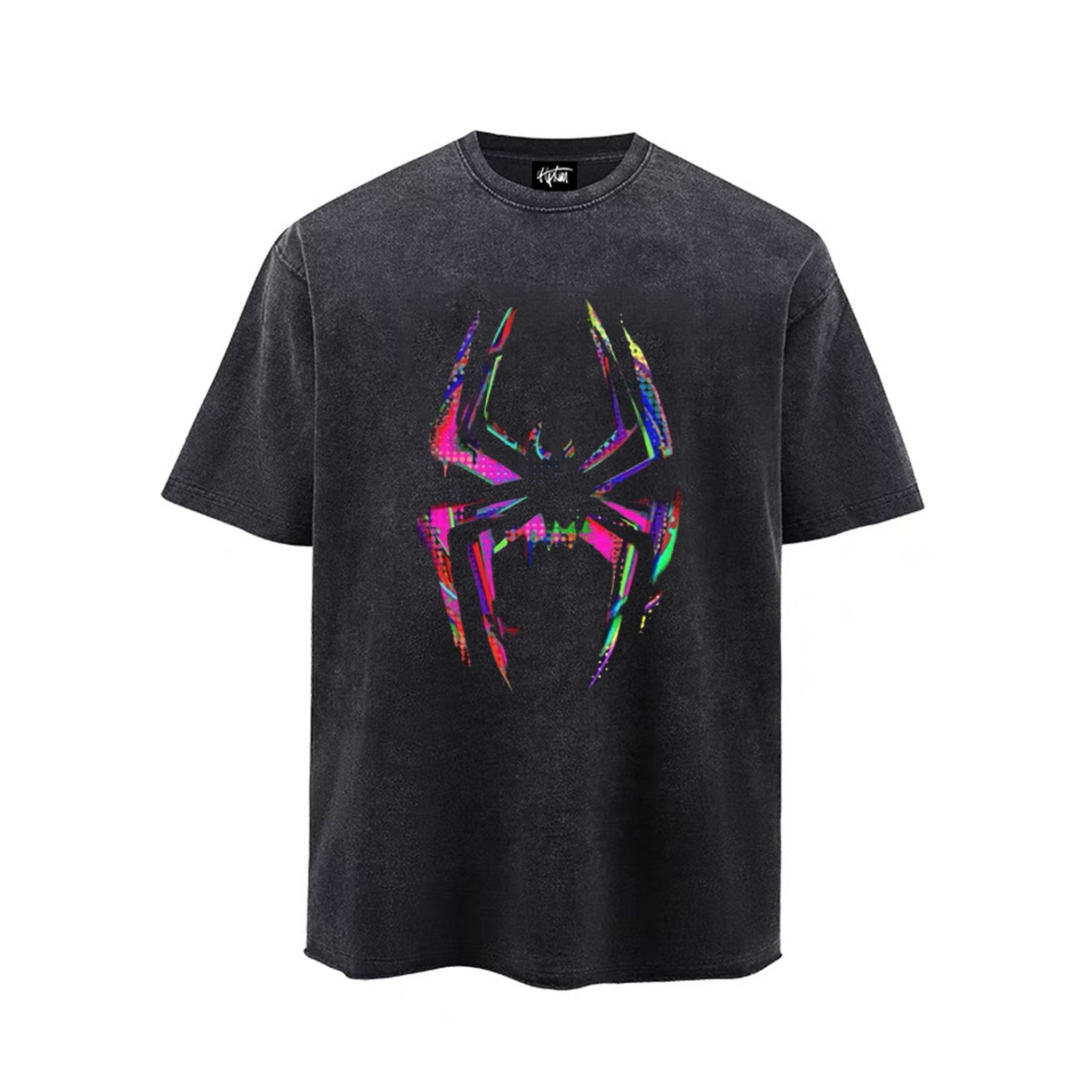 “Urban niche design colorful spider pattern print” T-shirt