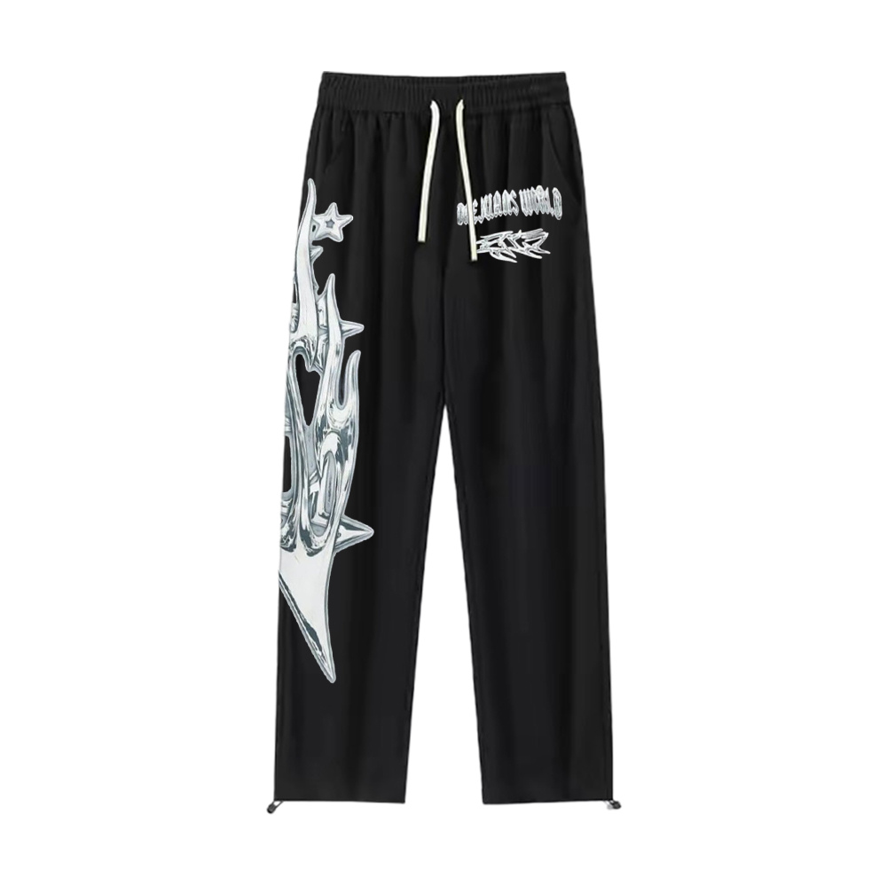 "Letter Graphic Street Star" Sweatpants