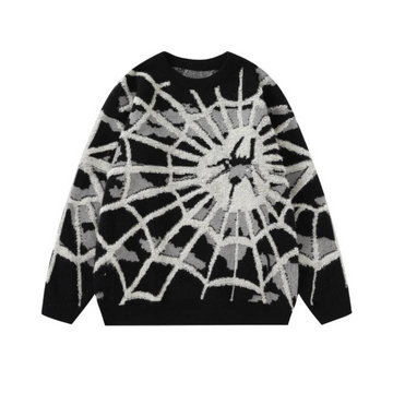 Cute Spider Web Knit Sweater