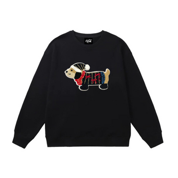 "Embroidered Christmas Puppy" Sweatshirt