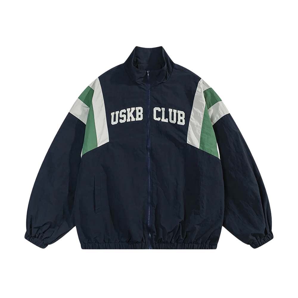 “Contrasting Windbreaker” Jacket