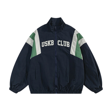 “Contrasting Windbreaker” Jacket