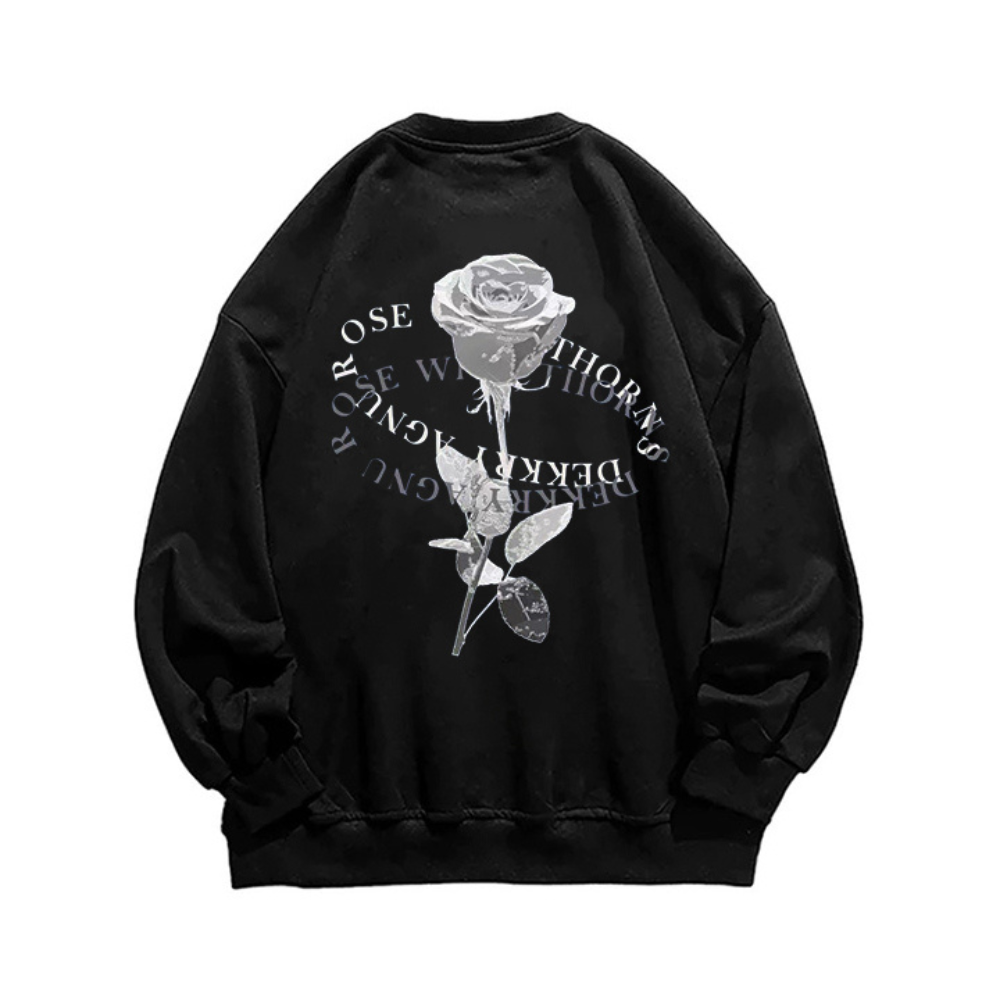 “Style trendy niche flower letters around prints” Sweatshirt