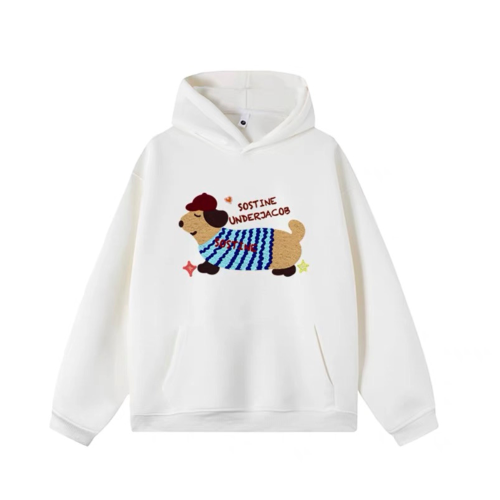 "Striped Dog” Hoodie