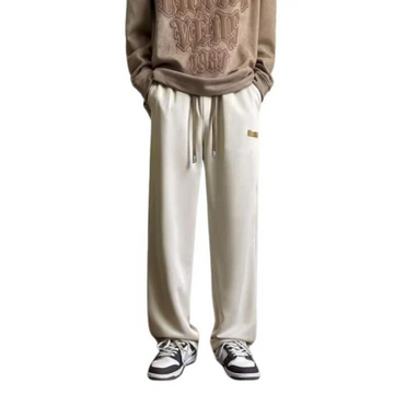 "All-match Solid Color Straight" Sweatpants