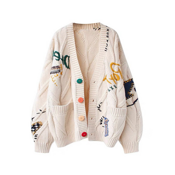 “Colorful embroidery” Cardigan