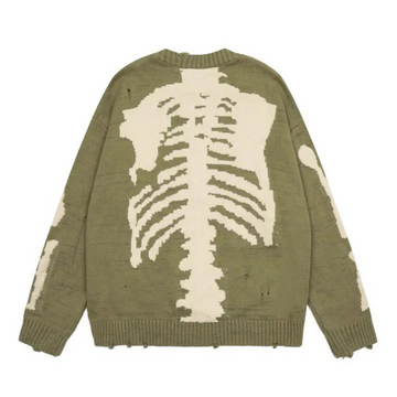 Street Solid Bone Knit Sweater