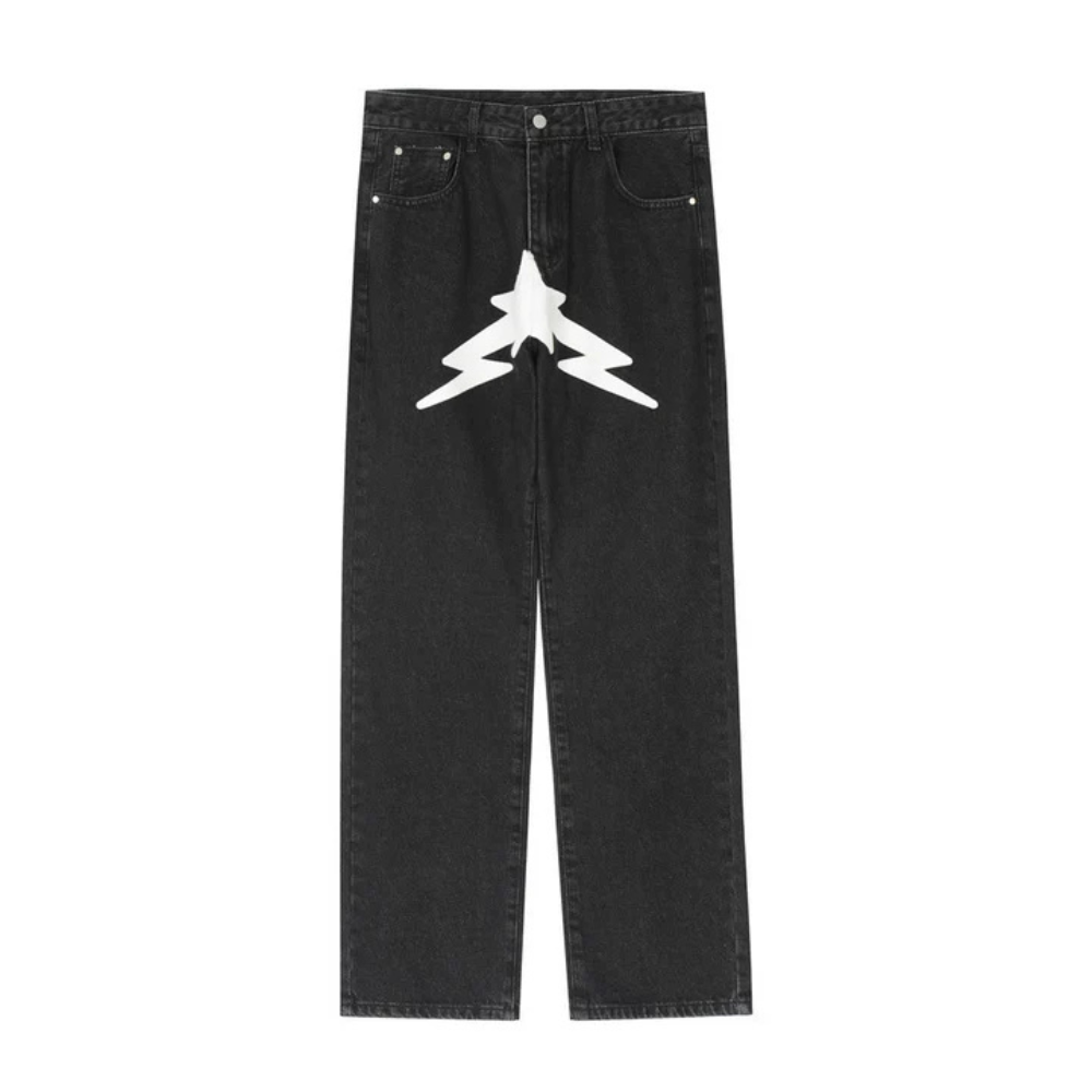 "Urban Street Lightning Graphic" Jeans