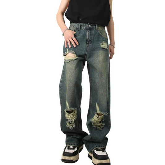 "American Vintage Loose Ripped" Jeans