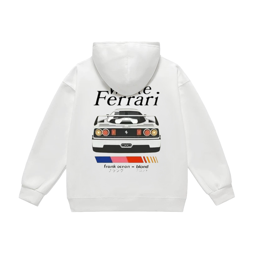 "White Ferrari” Hoodie