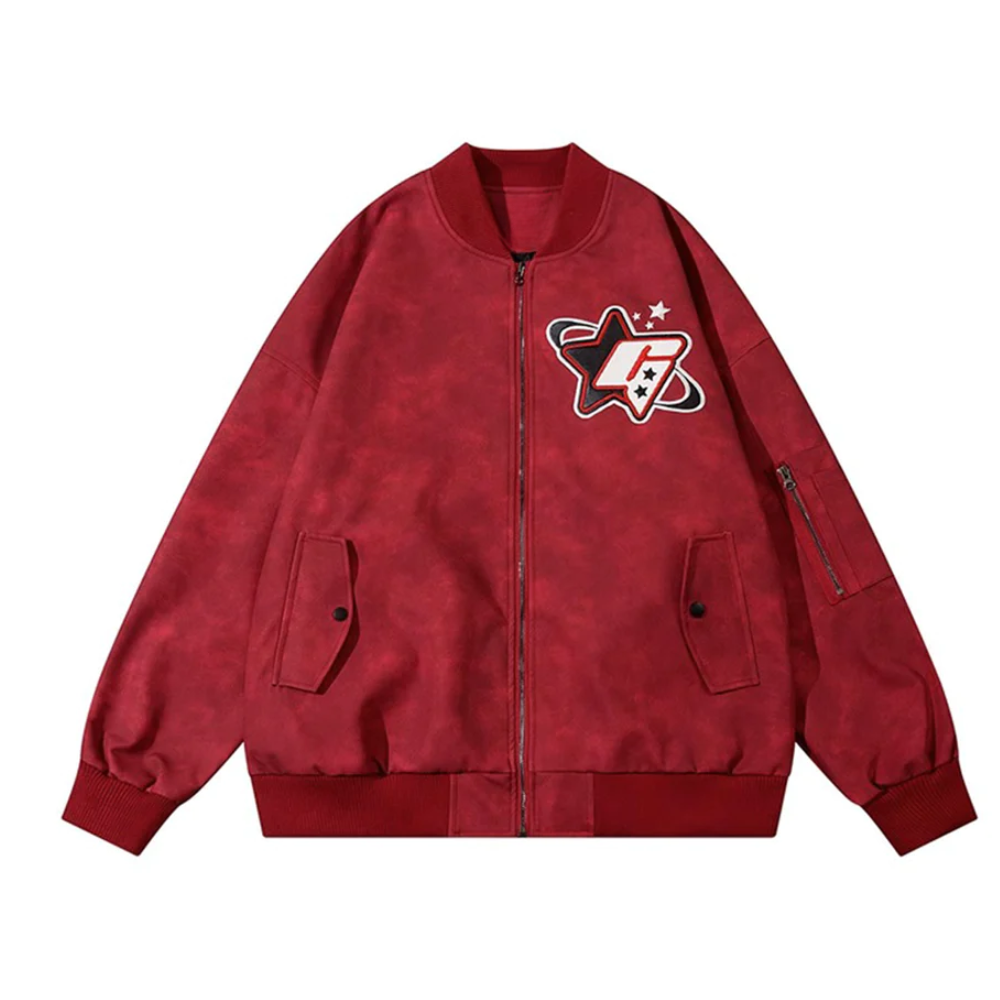 “American Embroidered Bomber” Jacket