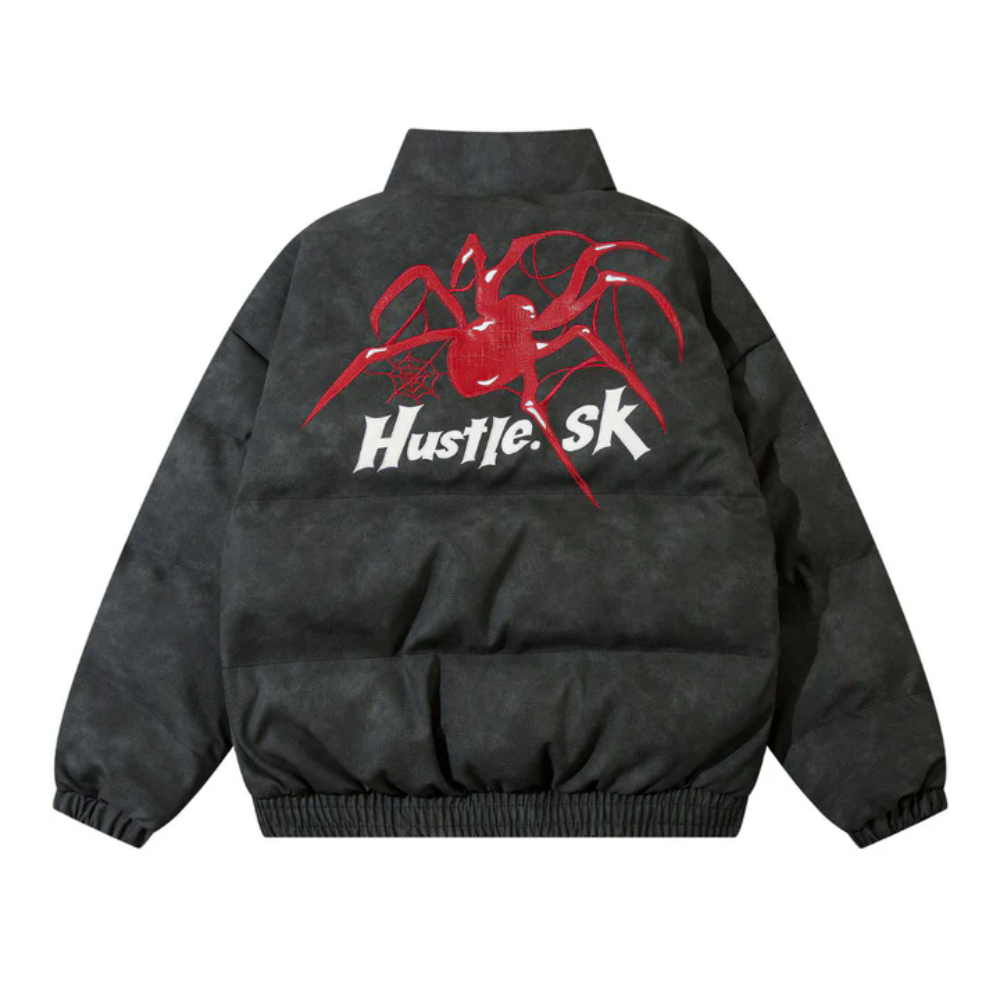 Hip Hop Spider Embroidery Coat