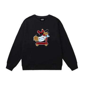 "Dachshund on a scooter" Sweatshirt