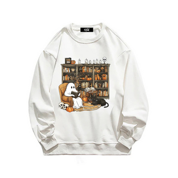 "Cute ghosts watching TV" Sweatshirt