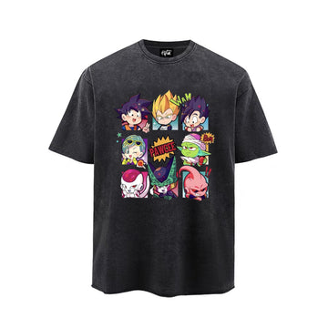 “American street cute character Goku trendy print” T-shirt