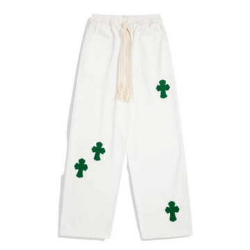 "Cross Flocked Jacquard" Sweatpants