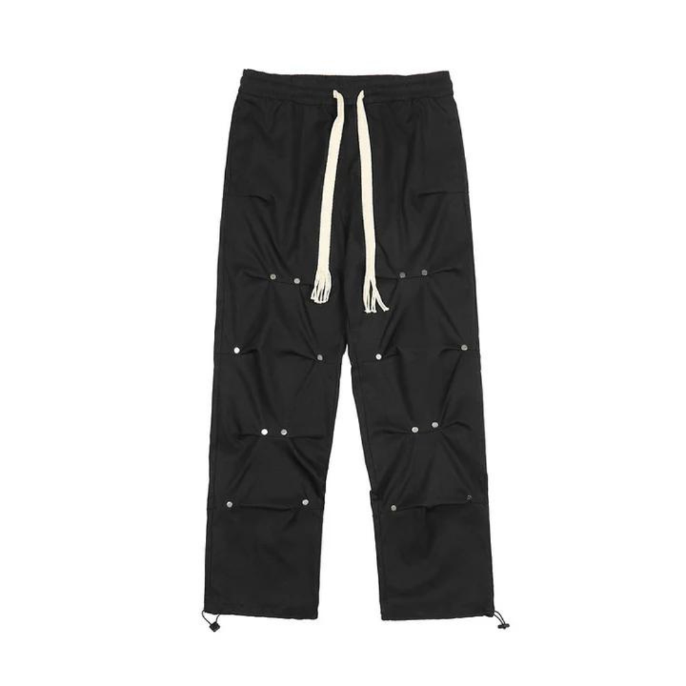 "High Street Rivet Braided Rope" Sweatpants