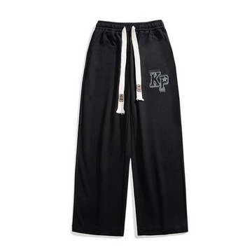 "Vintage Letter Embroidery" Sweatpants