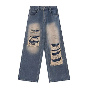 "American High Street Loose Ripped" Jeans