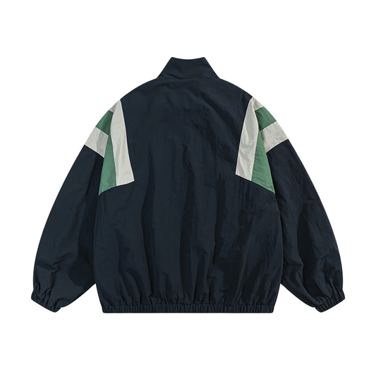 “Contrasting Windbreaker” Jacket