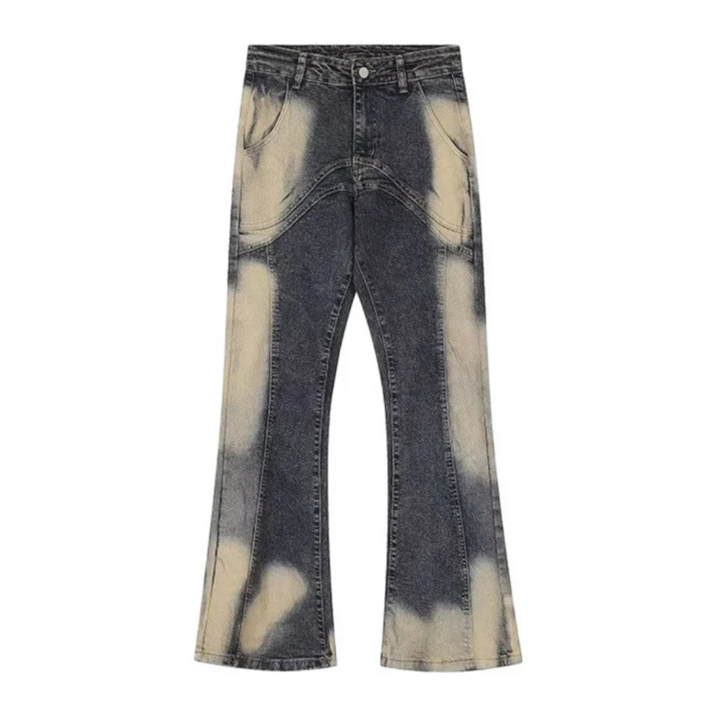 "Vintage Irregular Tie-dye" Jeans