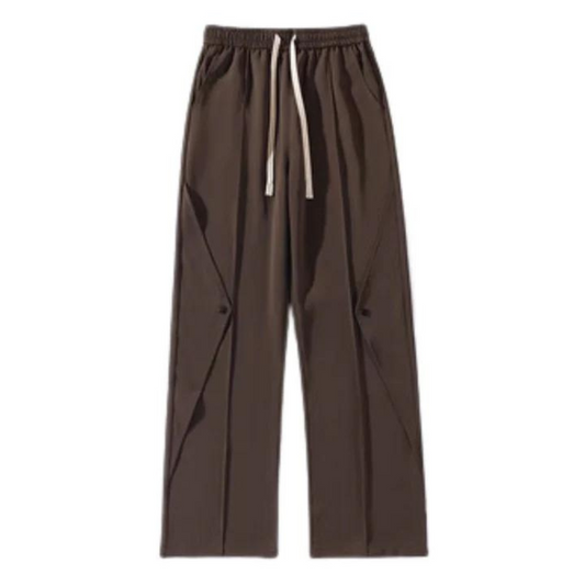 "Casual Solid Color Drawstring" Sweatpants