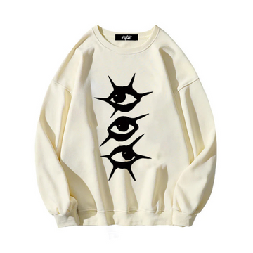 “Style trendy three eyes print” Sweatshirt