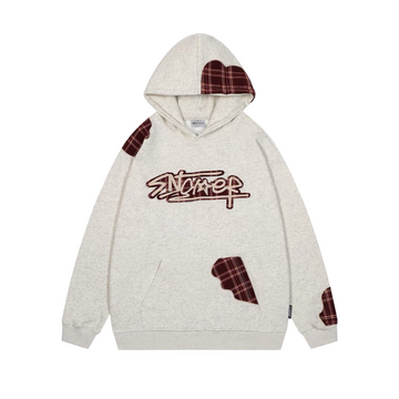 "Vintage Plaid Patch” Hoodie