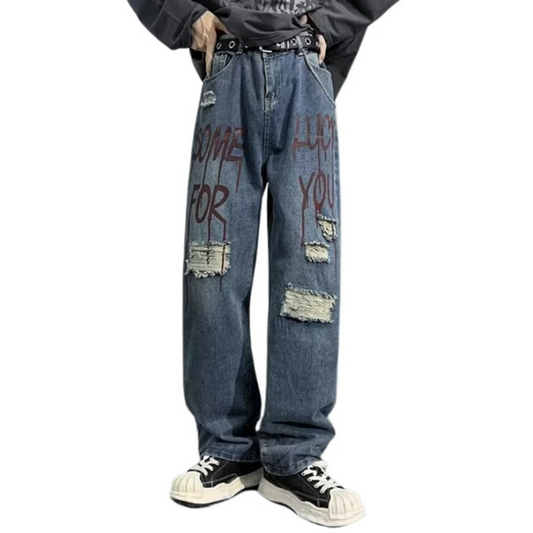 "Urban Letters Graphic Straight Leg" Jeans