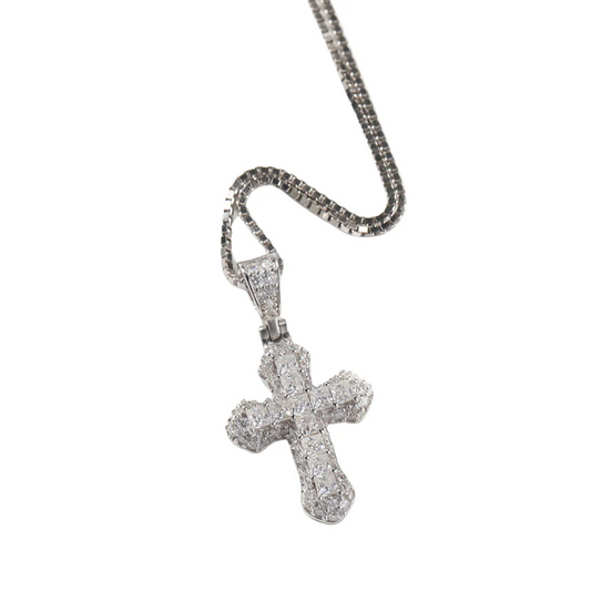 "Vintage Cross Colored Diamond" Necklaces