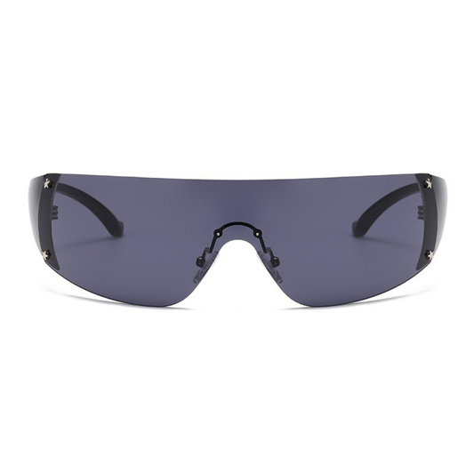 "Y2K Star Rivet One Piece Rimless Sport"Glasses